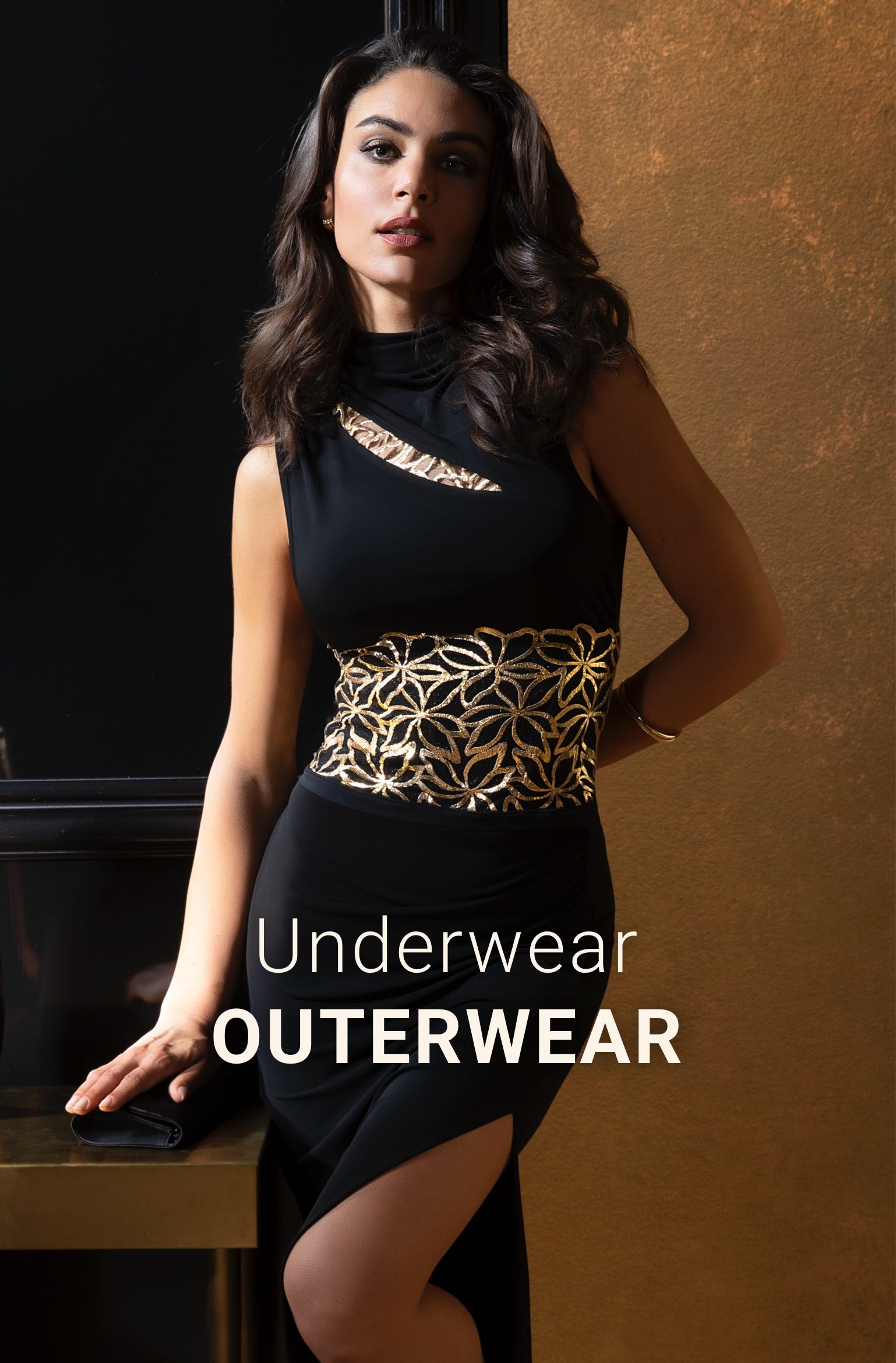 Ensemble de lingerie - Eclats d'or